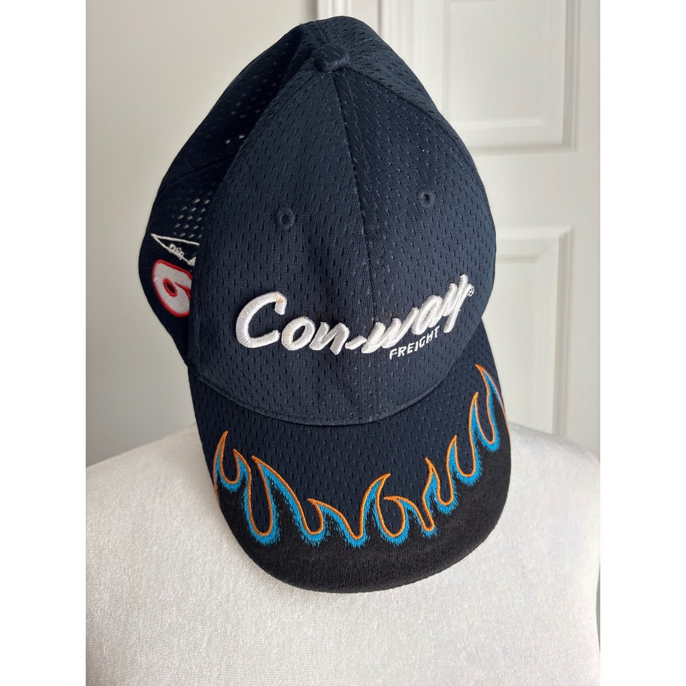 Roush Fenway Con-Way Freight 2008 Racing Hat Flames Vintage NASCAR Colin Braun